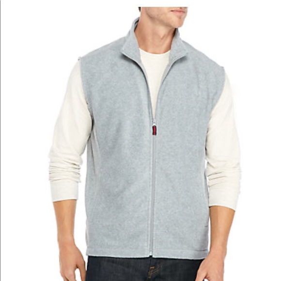 Saddlebred light/medium grey fleece front zip up-vest L & XL NWT Price is Firm - Picture 1 of 6